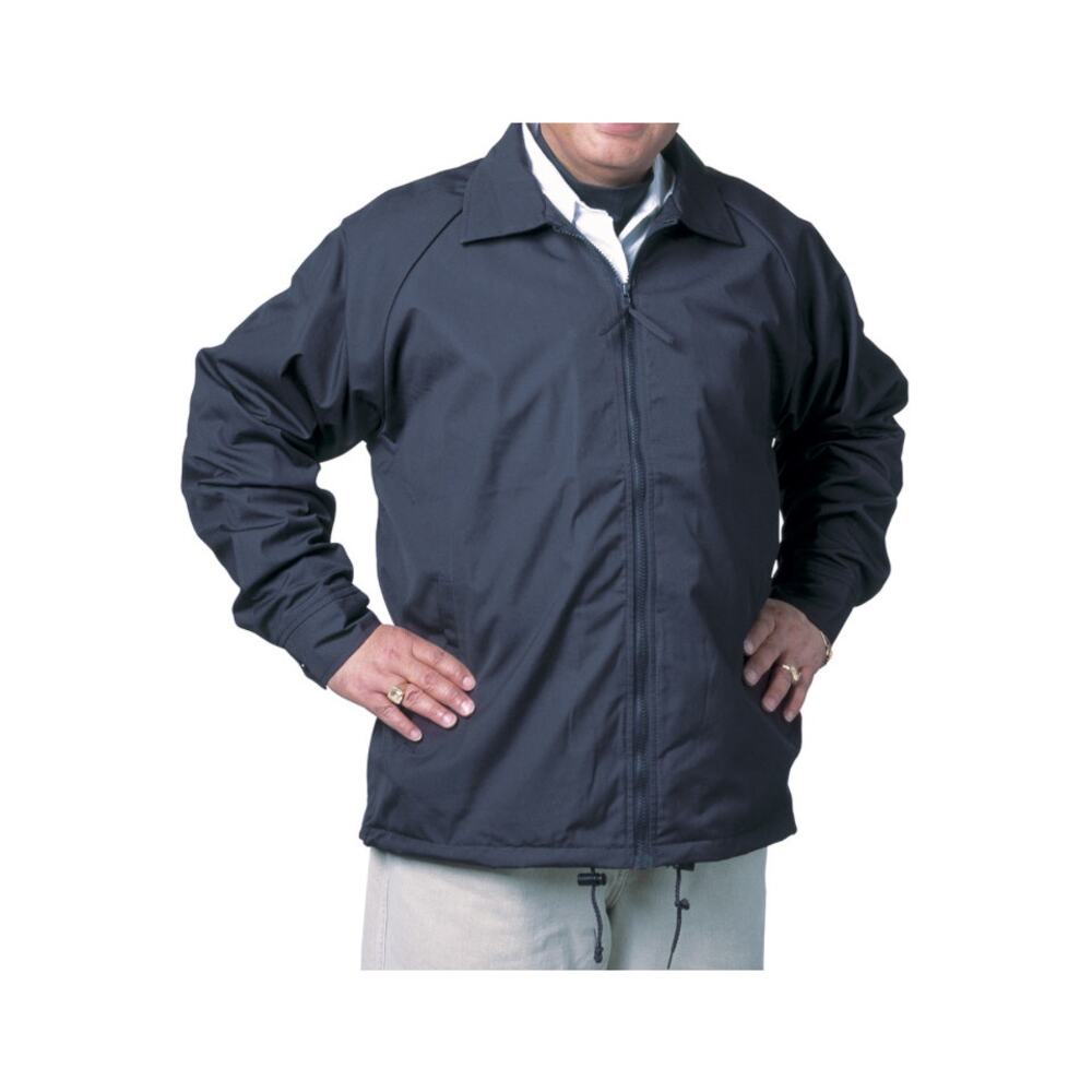 Snapwear Men Poplin Windbreaker with Zipper Front & Button Cuff Jacket Size 2XL
